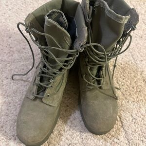 Military Style Lace-Up Boots